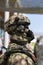 Militar Combat Soldier Uniform Dressed by Mannequin