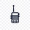 Militar Radio transparent icon. Militar Radio symbol design from