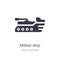 militar ship icon. isolated militar ship icon vector illustration from army and war collection. editable sing symbol can be use