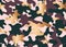 Militaristic warfare camouflage seamless pattern