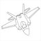 Military Aircraft Lockheed Martin F-22 Raptor Coloring Book For Children And Adults