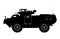 Military Armored Fighting Vehicle Silhouette, Army Weapon armoured Car