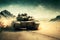 Military or army tank ready to attack, industries, military