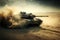 Military or army tank ready to attack, industries, military