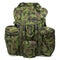 Military backpack on white. Clipping path.