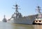 Military Battleship Pier side Norfolk Virginia