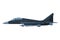 Military Black Aircraft Fighter, Modern Jet, Special Aviation Transport Flat Vector Illustration