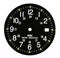 Military black clock dial