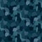 Military blue camouflage seamless pattern, For textile garment