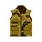 Military body armor hunter vest camo green flat
