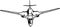 Military Bomber aircraft detailed silhouette. isolated on a white background