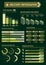 Military budget infographic template poster