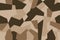 Military camo seamless pattern. Geometric camouflage backdrop in sand and desert brown color.