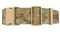 Military camouflage belt on an isolated white background. 3d illustration