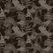 Military camouflage seamless army brown hunting pattern.