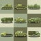 Military cars and army machine trucks