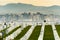 Military Cemetery Sand Diego California Skyline