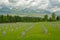 Military cemetery from WWII close the small village of Vazec