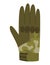 Military clothes, equipment for soldier. Woodland camouflage style, isolated icon. Isolated gloves. Flat cartoon, vector