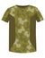 Military clothes, equipment for soldier. Woodland camouflage style, isolated icon. Isolated t-shirt. Flat cartoon