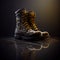 Military combat boots created with Generative Ai