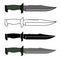 Military combat knife set