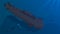 Military combat submarine quietly descends to bottom of ocean to carry out combat mission. Nuclear Navy. Vector