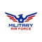 Military Eagle wing logo design