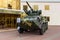 Military eight-wheel drive armored personnel carrier BTR-3DA at the International Specialized Exhibition ARMS AND SECURITY 2019 in