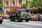 Military Emergency Unit during display of Spanish Armed Forces Day in Seville, Spain