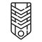 Military epaulettes icon