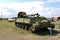 Military exhibit of the Soviet Army of 203 mm self-propelled Peony gun 2C7.