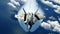 Military fighter jet goes supersonic