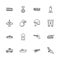 Military - Flat Vector Icons