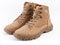 Military footwear shoes , pair of boots isolated