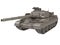 Military French tank AMX 30b2 on an isolated white background. 3d illustration