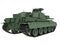 Military French tank AMX 30b2 on an isolated white background. 3d illustration