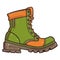 Military green boot design