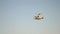 Military helicopter on blue sky,