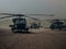 military helicopter warfare in the desert