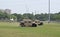 Military Humvee vehicles display