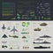 Military infographic set