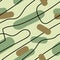 Military-inspired, abstract seamless pattern with geometric shapes and lines in shades of green