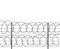 Military jail fence. Vector barbed spike wire. Safety metal net barrier. Prison iron gate security fencing. Simple graphic illustr