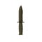 Military knife. Army blade. Soldiers weapon isolated