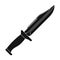 Military knife. Knife for murder. Weapons of criminals.Prison single icon in black style vector symbol stock