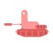 Military llama alpaca tank. Cute fluffy war machine