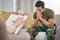 Military man, depression and therapist for counselling and support for mental health. Stress, consultation and army