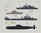 Military Navy Flat Vector Infigraphics