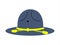 Military officer boy scout hat